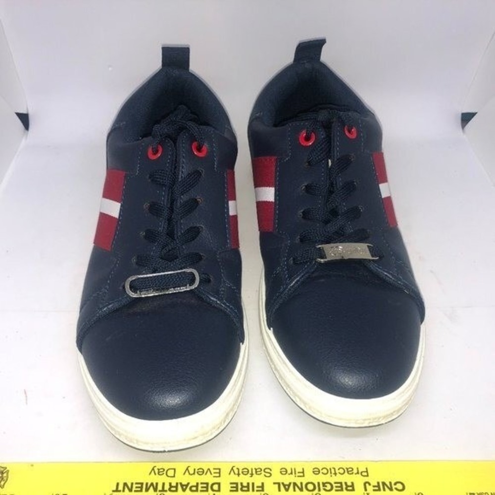 ECKO Unlimited Dark Blue w/Red‎ White Stripe Arthur Skate Sneakers Men's 8